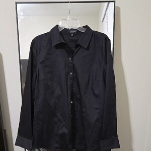 Express Black Button-Up Shirt